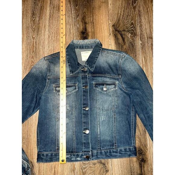 Life in Progress Women's Distressed Jean Jacket - Picture 6 of 7